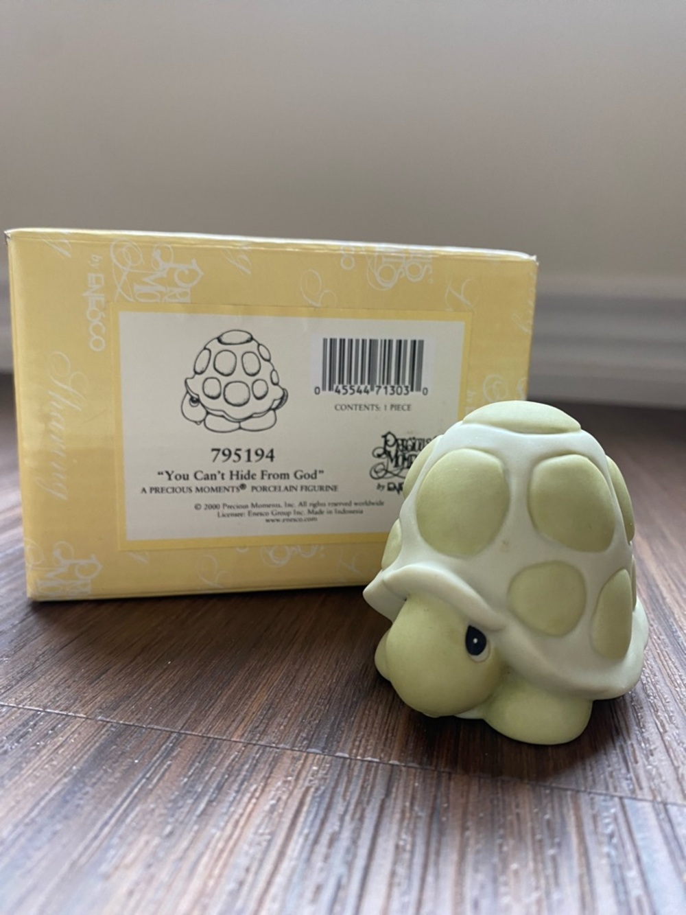 Precious Moments 'You Can't Hide From God' Green Turtle Figurine